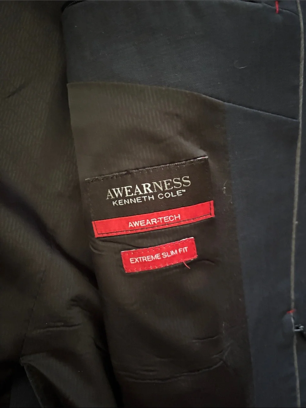Kenneth Cole Men's Classic Navy Suit Jacket and Pants together